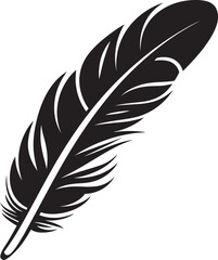 Aetherial Ascent Bird Feather Symbol Plume Panorama Avian Logo Design