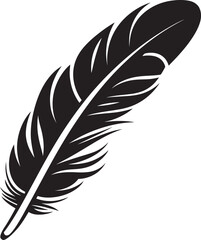Obraz premium Aetherial Ascent Bird Feather Symbol Plume Panorama Avian Logo Design