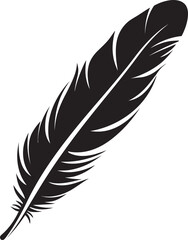 Whispering Plume Elegant Bird Icon Celestial Serenade Floating Feather Logo
