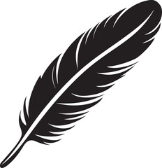 Fototapeta premium Ethereal Essence Floating Feather Symbol Avian Aria Elegant Bird Feather Emblem