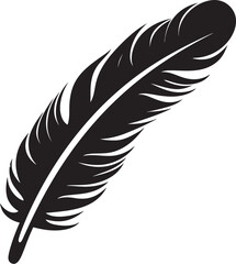 Obraz premium Celestial Sojourn Feathered Logo Design Skylight Quill Vector Plume Symbolism