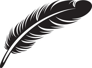 Obraz premium Avian Aria Elegant Bird Feather Emblem Celestial Sojourn Feathered Logo Design