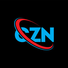 CZN logo. CZN letter. CZN letter logo design. Initials CZN logo linked with circle and uppercase monogram logo. CZN typography for technology, business and real estate brand.