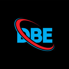 DBE logo. DBE letter. DBE letter logo design. Intitials DBE logo linked with circle and uppercase monogram logo. DBE typography for technology, business and real estate brand.