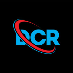 DCR logo. DCR letter. DCR letter logo design. Intitials DCR logo linked with circle and uppercase monogram logo. DCR typography for technology, business and real estate brand.