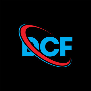 DCF logo. DCF letter. DCF letter logo design. Intitials DCF logo linked with circle and uppercase monogram logo. DCF typography for technology, business and real estate brand.