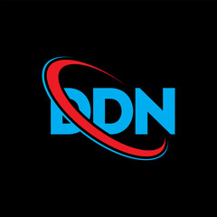 DDN logo. DDN letter. DDN letter logo design. Initials DDN logo linked with circle and uppercase monogram logo. DDN typography for technology, business and real estate brand.