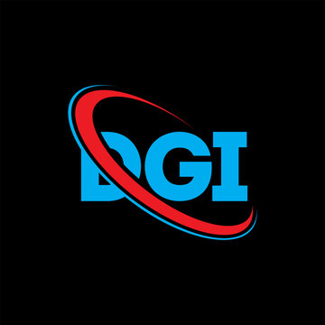 DGI logo. DGI letter. DGI letter logo design. Initials DGI logo linked with circle and uppercase monogram logo. DGI typography for technology, business and real estate brand.