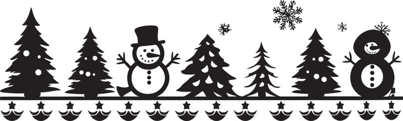 Tinsel Tango Christmas Emblem Design Merry Mistletoe Decorative Card Icon