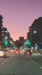 traffic at night