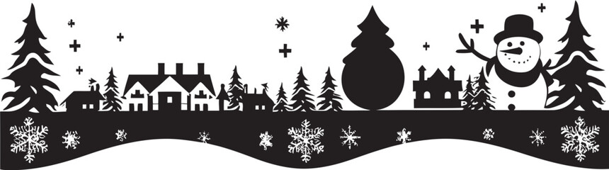 Twinkling Traditions Christmas Emblem Symphony Tinsel Treasures Decorative Icon Design