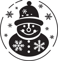 Yuletide Yearnings Christmas Card Element Caroling Cascades Vector Emblem Symphony