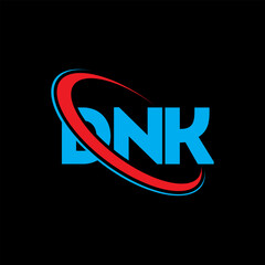 Fototapeta na wymiar DNK logo. DNK letter. DNK letter logo design. Initials DNK logo linked with circle and uppercase monogram logo. DNK typography for technology, business and real estate brand.