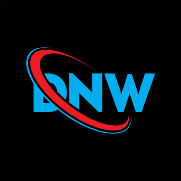 DNW logo. DNW letter. DNW letter logo design. Initials DNW logo linked with circle and uppercase monogram logo. DNW typography for technology, business and real estate brand.