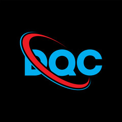 DQC logo. DQC letter. DQC letter logo design. Initials DQC logo linked with circle and uppercase monogram logo. DQC typography for technology, business and real estate brand.