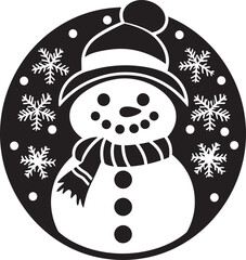 Tinsel Tidbits Vector Holiday Emblem Whispers of Winter Decorative Symphony Design