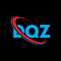 DQZ logo. DQZ letter. DQZ letter logo design. Initials DQZ logo linked with circle and uppercase monogram logo. DQZ typography for technology, business and real estate brand.