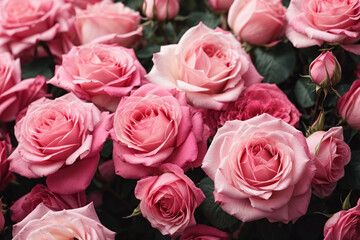 pink roses background