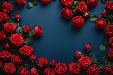 red roses background	