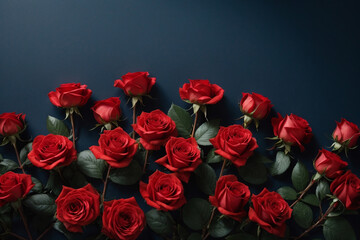 red roses background	