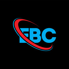 EBC logo. EBC letter. EBC letter logo design. Intitials EBC logo linked with circle and uppercase monogram logo. EBC typography for technology, business and real estate brand.