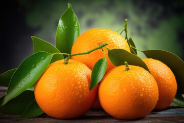 Fresh Ripe Mandarins Background: Aromatic Citrus Fruit for Cooking and Autumn Delights