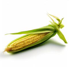 Baby Corn Isolated on White Background