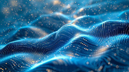 Computer Generated Image of Waves in the Ocean