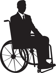 Limitless Movement Disabled Person on Wheelchair Wheel of Empowerment Inclusive Wheelchair Icon