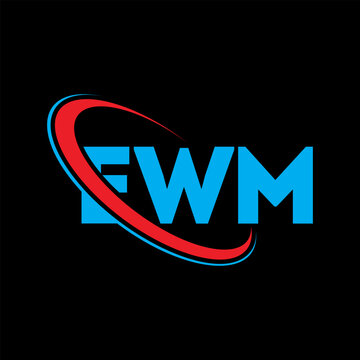 EWM logo. EWM letter. EWM letter logo design. Initials EWM logo linked with circle and uppercase monogram logo. EWM typography for technology, business and real estate brand.