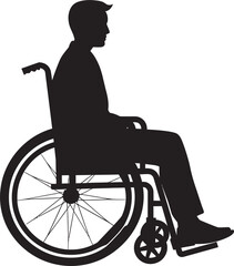 Empowered Mobility Wheelchair Vector Design Universal Accessibility Disabled Person on Wheelchair