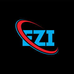 EZI logo. EZI letter. EZI letter logo design. Initials EZI logo linked with circle and uppercase monogram logo. EZI typography for technology, business and real estate brand.