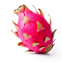 Dragon Fruit Isolated on White Background