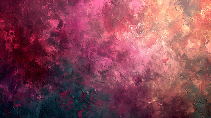 Abstract Painting of Pink and Blue Colors, Vibrant and Eye-catching Modern Artwork