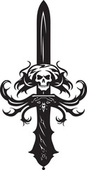 Maritime Majesty Fancy Pirate Blade Design Ornate Overhaul Vector Logo of a Swanky Pirate Sword