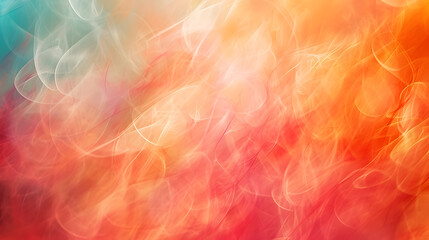 Obraz premium Blurry Image of Red, Orange, and Blue Background