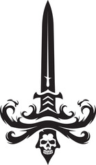 Gilded Galleon Glimmer Vector Logo of a Swanky Pirate Blade Sea Sovereignty Fancy Cutlass Emblem