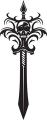 Fototapeta na wymiar Dashing Deckhand Regal Pirate Sword Vector Icon Opulent Outlaw Elegant Pirate Sword Emblem