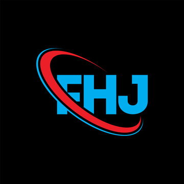 FHJ logo. FHJ letter. FHJ letter logo design. Initials FHJ logo linked with circle and uppercase monogram logo. FHJ typography for technology, business and real estate brand.