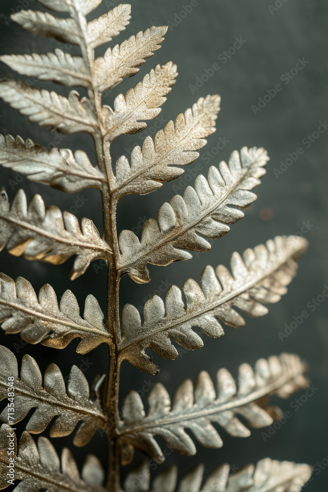 Poster a close-up view of plant leaves. this image captures the intricate details and textures of the leave