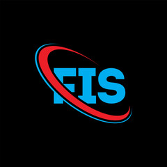 FIS logo. FIS letter. FIS letter logo design. Initials FIS logo linked with circle and uppercase monogram logo. FIS typography for technology, business and real estate brand.