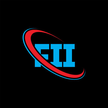 FII logo. FII letter. FII letter logo design. Initials FII logo linked with circle and uppercase monogram logo. FII typography for technology, business and real estate brand.