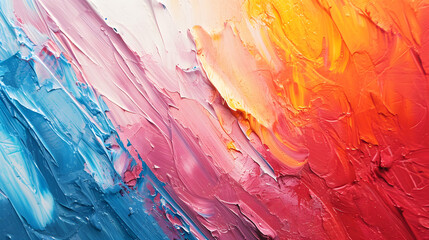 Close-Up of Colorful Wall Painting, A Vibrant and Captivating Masterpiece