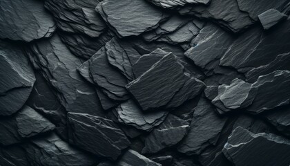 Textured Slate Rock Surface, Natural Background Concept