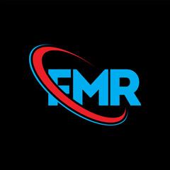 FMR logo. FMR letter. FMR letter logo design. Initials FMR logo linked with circle and uppercase monogram logo. FMR typography for technology, business and real estate brand.