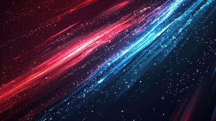 Colorful Background With Stars and Lines