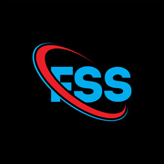 FSS logo. FSS letter. FSS letter logo design. Initials FSS logo linked with circle and uppercase monogram logo. FSS typography for technology, business and real estate brand.