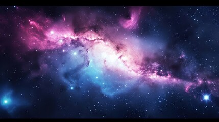 Starry Space Scene, Glimpse the Beauty of the Universe