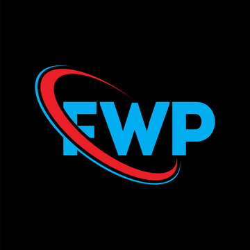 FWP logo. FWP letter. FWP letter logo design. Initials FWP logo linked with circle and uppercase monogram logo. FWP typography for technology, business and real estate brand.