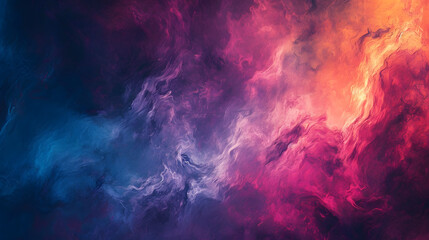Colorful Smoke Cloud Image, Photograph Showing a Vibrant Burst of Smoke